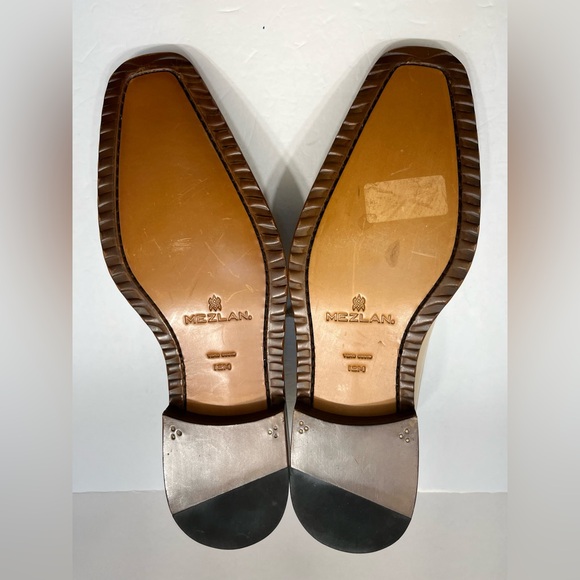 Mezlan Mens Beige Derby Shoes(Made in Spain) Size 12 - Picture 9 of 16